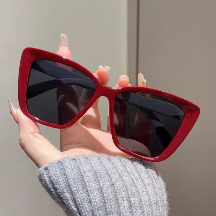 Lunettes de soleil œil de chat vintage pour femme, marque de luxe, mode, surdimensionnées, rétro, mo