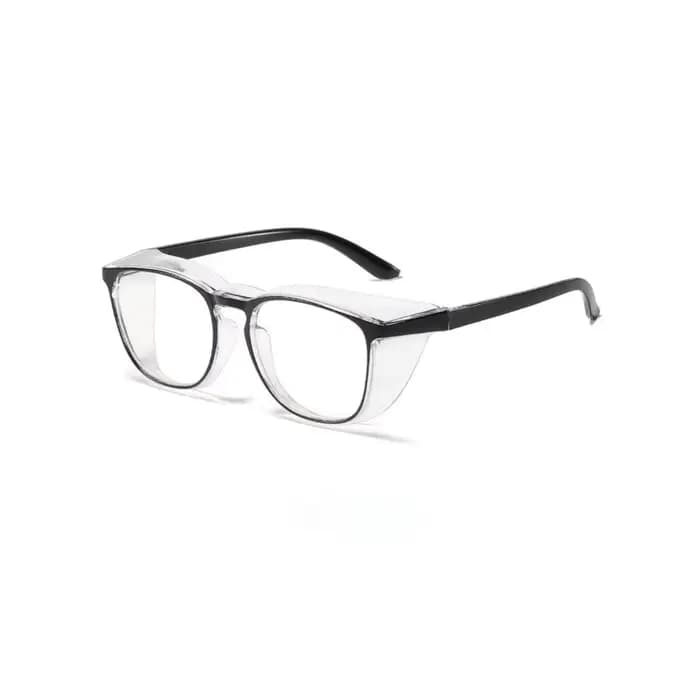 Une paire de lunettes de sécurité tendance transparentes, anti-buée, anti-rayures, lunettes de prote
