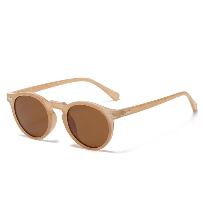 Lunettes de soleil rondes rétro pour hommes et femmes, petites lunettes de soleil polarisées à la mo