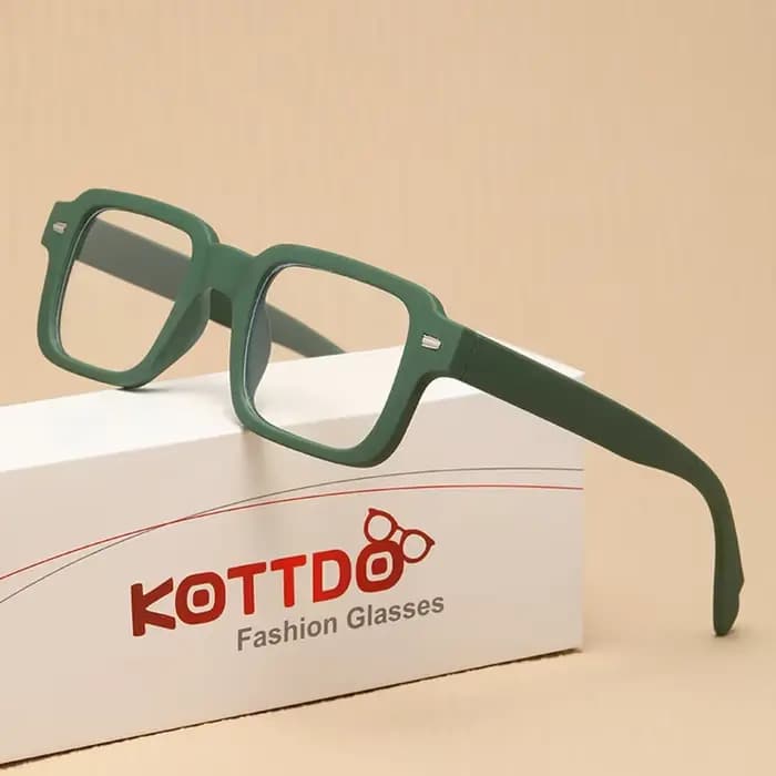 Nouveau cadre de lunettes carré en plastique mode hommes lunettes femmes optique lentille claire lun