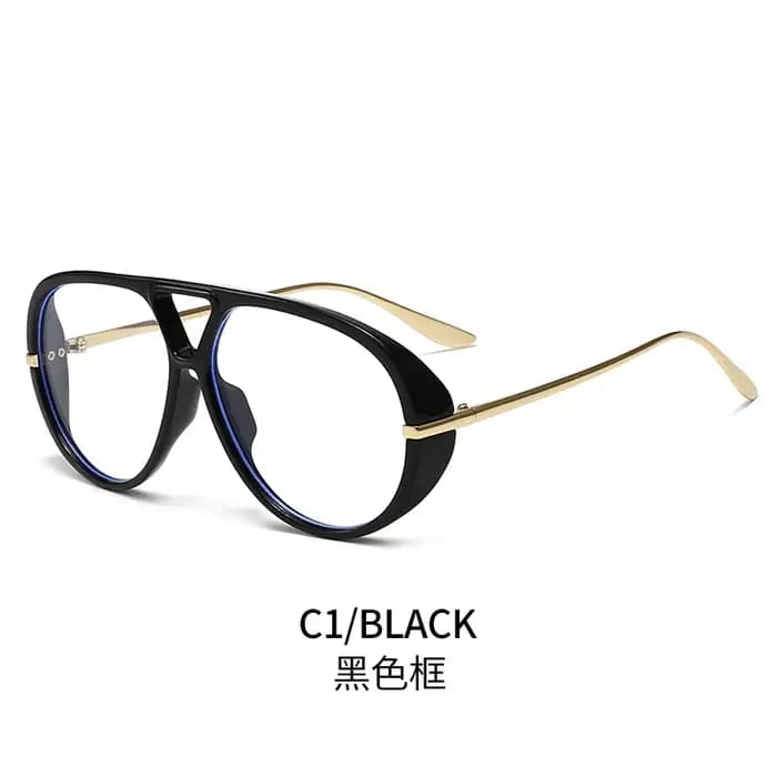 Marque de luxe Designer surdimensionné pilote myopie lunettes 2025 Vintage noir clair lunettes Punk
