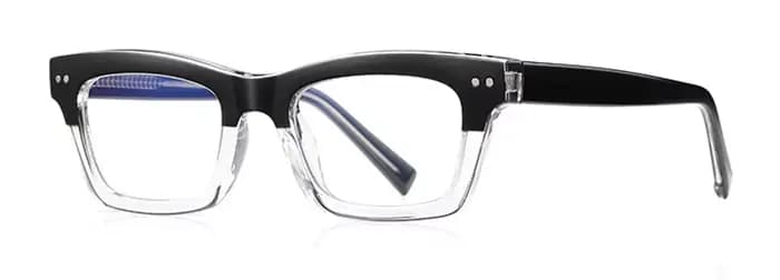 Kachawoo-Petites lunettes carrées pour hommes et femmes, anti-lumière bleue, monture optique en acét