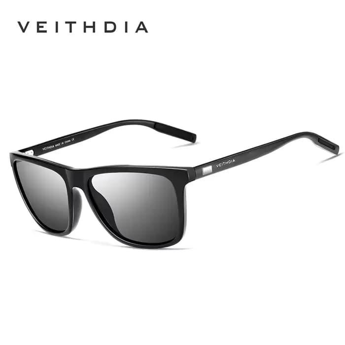 VEITHDIA lunettes de soleil sport extérieur unisexe aluminium magnésium TR90 polarisé UV400 lentille