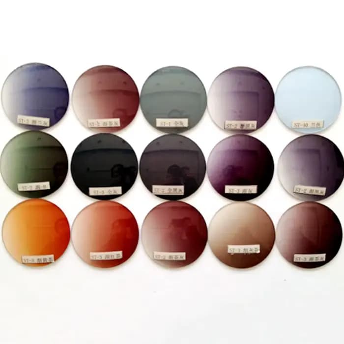 Lunettes de soleil teintées à indice 1.67, verres colorés, anti-UV et absorbe ouissement, super fins