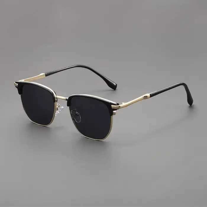 Lunettes de soleil carrées de luxe pour hommes et femmes, monture en alliage tendance de marque, ver