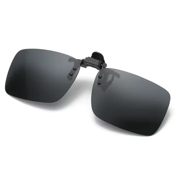 Lunettes de soleil polarisées carrées ultra légères à clipser, UV400, pour lunettes de vue, conduite