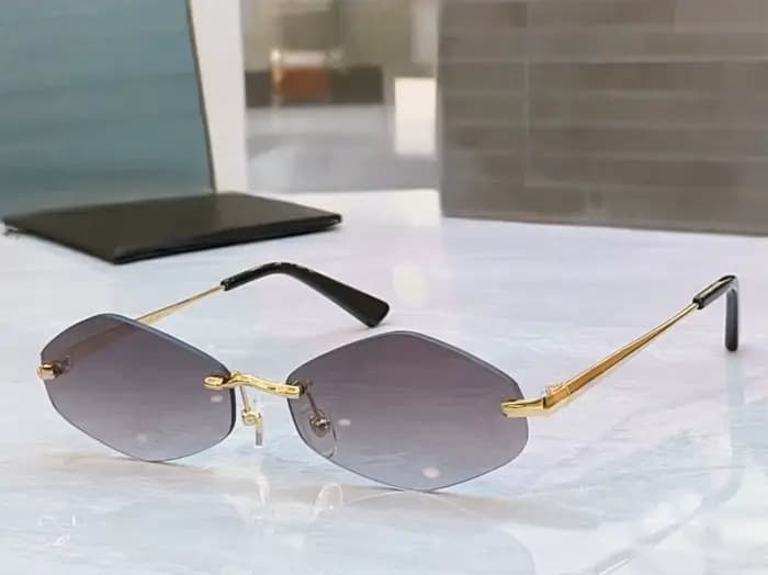 Lunettes de soleil rétro sans monture pour femmes, de marque, design léopard, pour l'été, mode, voya