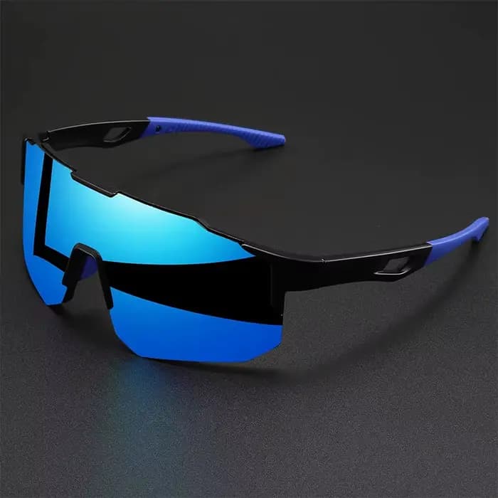 Lunettes de soleil enveloppantes colorées unisexes surdimensionnées, protection UV400, lunettes conf