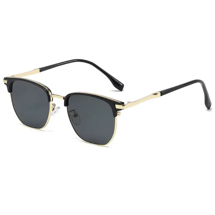 Nouvelles Lunettes de Soleil Carrées Vintage pour Femmes et Hommes, Monture Métallique de Marque, Lu