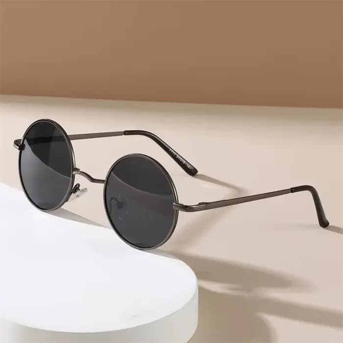 Lunettes de soleil Hippie rondes rétro pour femmes et hommes, tendance Punk Disco, lunettes de fête,