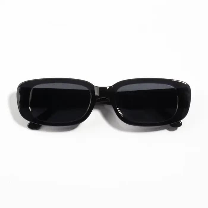 20 pièces Vintage noir carré lunettes De soleil femme marque De luxe petit rectangle lunettes De sol