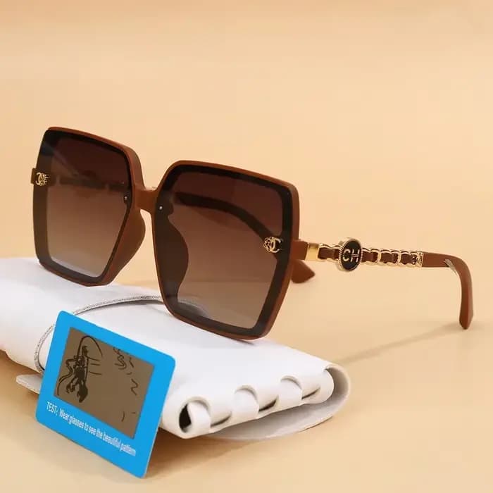 Nouvelle mode lunettes de soleil pour femmes offre spéciale polarisé grand cadre carré rétro lunette