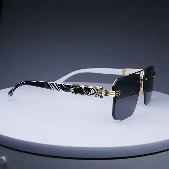 Lunettes de soleil sans bords pour hommes et femmes, à la mode, sans cadre, classiques, petits carré