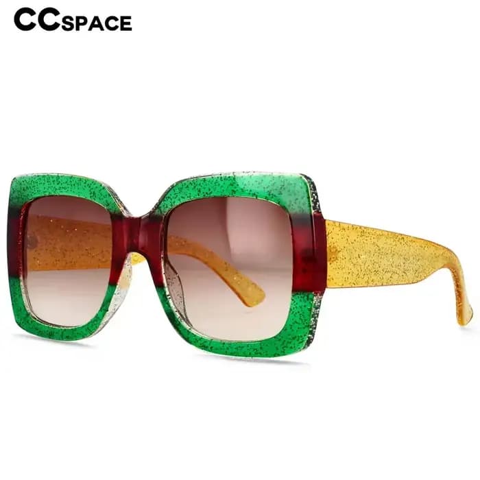 55412 lunettes de soleil carrées rétro pour femmes Vintage grand cadre mode luxe lunettes de soleil