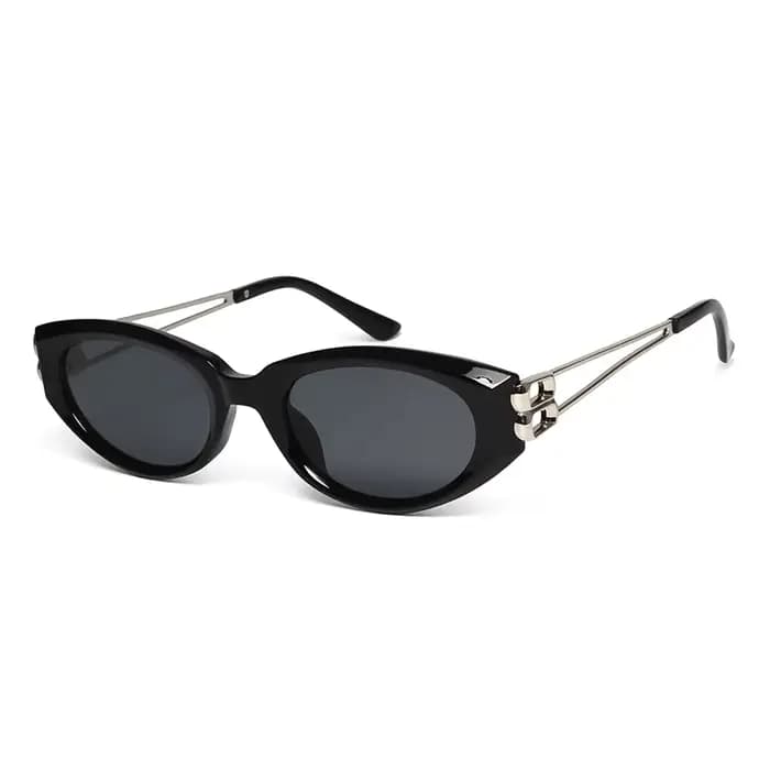 Lunettes de soleil ovales femmes 2025 nouvelle mode oeil de chat Vintage décor extérieur nuances dam