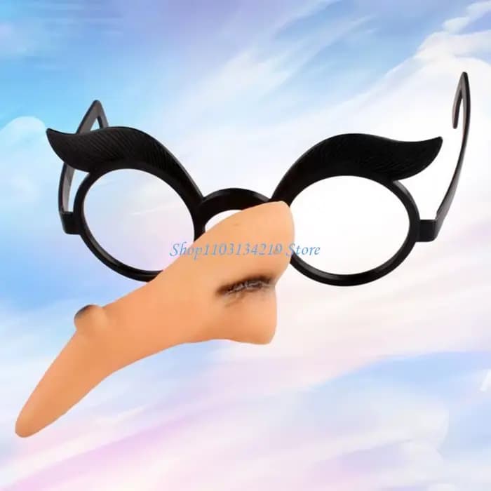 N5KC – lunettes à nez méchante sorcière pour Halloween, cadre, mascarade, fête carnaval, faux nez