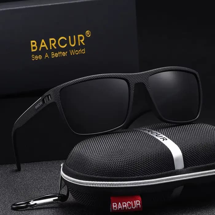 BARCUR Lunettes de soleil de base classiques légères et confortables avec matériau de lentille Tac r