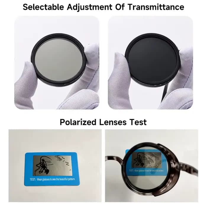SEAMERGO rétro petit cadre rond ND9 lunettes de soleil polarisées à intensité variable à la mode lun