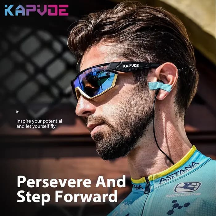 Kapvoe lunettes de soleil hommes UV400 lunettes de cyclisme photochromiques sport pour hommes soleil