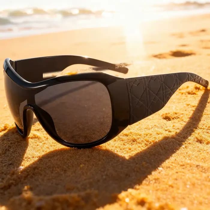 Lunettes de soleil surdimensionnées Y2K pour femmes et hommes, une pièce, vintage, bouclier carré dé
