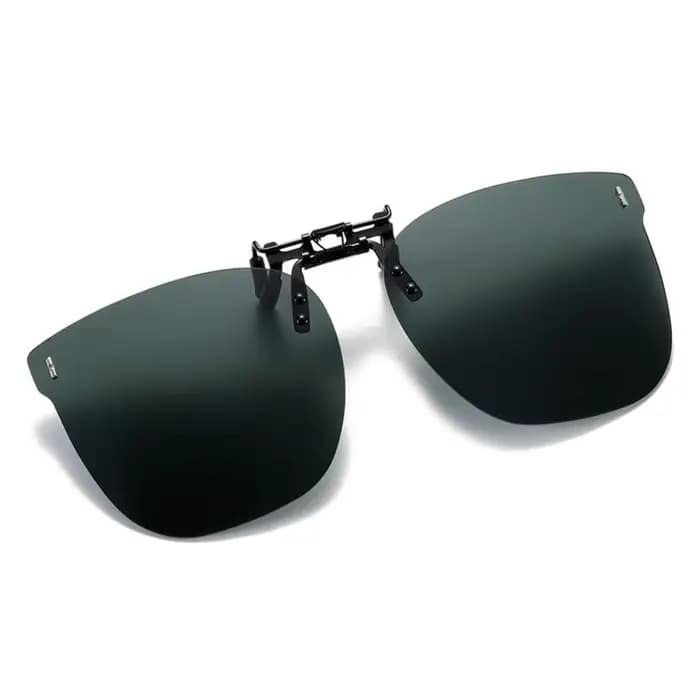 Lunettes de soleil à clipser de forme carrée, à porter sur des lunettes de vue, ultra-légères, prote