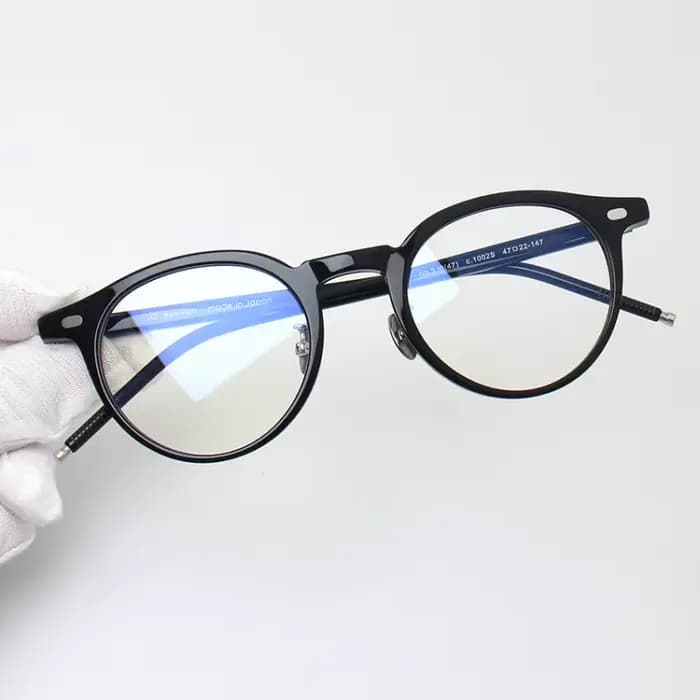 Lunettes rondes rétro classiques pour hommes et femmes, monture Vintage en acétate, japonaise, faite