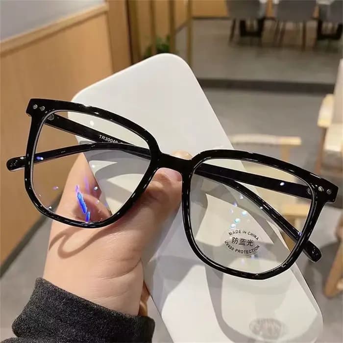 Lunettes d'ordinateur transparentes pour hommes et femmes, lunettes carrées anti-lumière bleue, lune