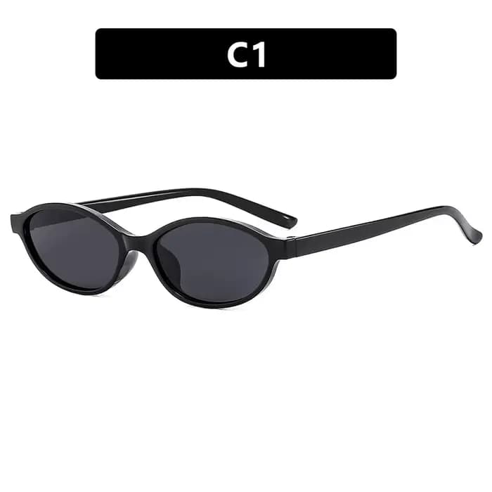 Lunettes de soleil à monture ovale rétro, personnalisées, tendance, petite monture, Punk, yeux de ch