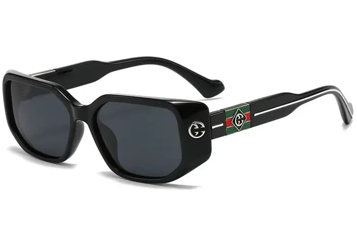 Ins 2025 nouvelle tendance De la mode lunettes De soleil polarisées hommes et femmes rue tir polygon