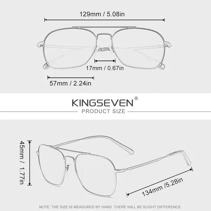 Lunettes de soleil de marque KINGSEVEN pour hommes, monture carrée en alliage, populaires, polarisée