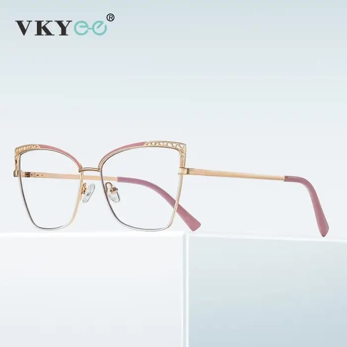 VICKY mode cadre optique marque Design femmes lunettes peuvent personnalisés Prescription Anti-lumiè