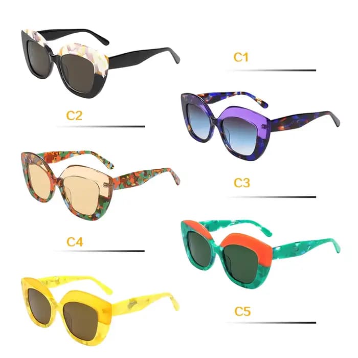 VZONE – lunettes de soleil rétro asymétriques pour jeunes femmes, monture carrée UV400, polarisées,