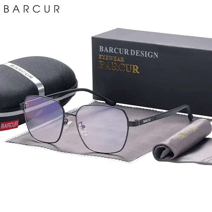 BARCUR Design-Lunettes de soleil carrées surdimensionnées pour hommes et femmes, lunettes de soleil