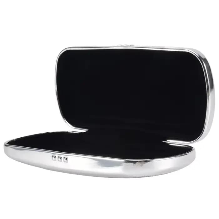 Étui à lunettes A95D, étui à lunettes à coque rigide en aluminium, boîte à lunettes rayée