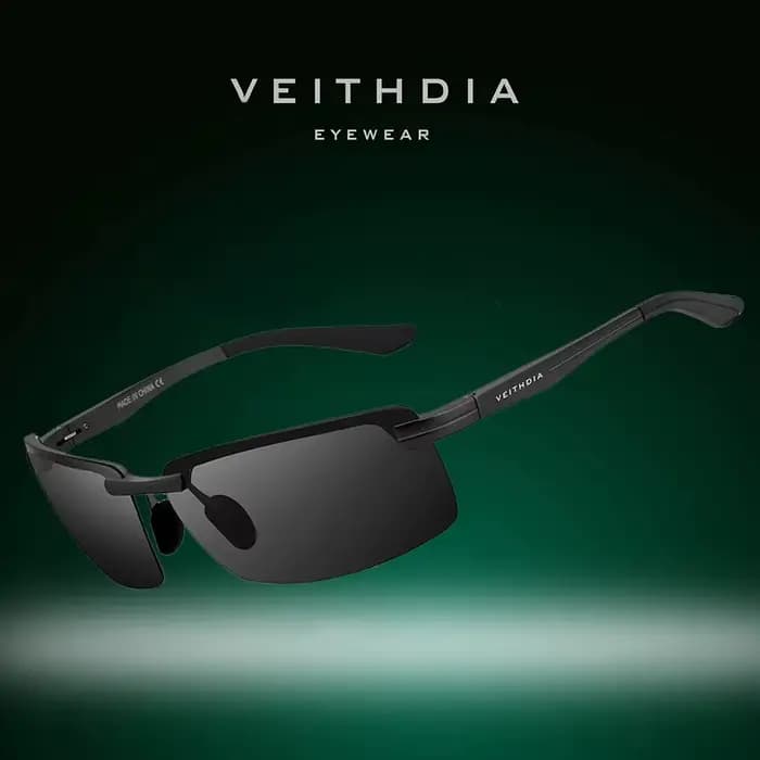 VEITHDIA-Lunettes de soleil de sport en aluminium pour homme et femme, verres polarisés, vintage, po