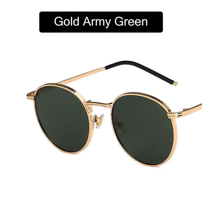 Lunettes de soleil rondes en métal pour femmes et hommes, style mode, pour la pêche