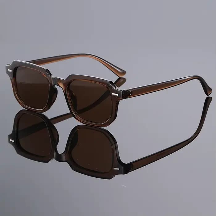 Lunettes à la mode pour hommes, nouvelle monture carrée tendance, rivets rétro Y2K, Festival de musi