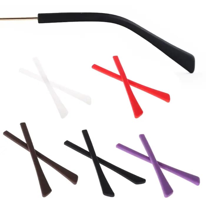 Lunettes en Silicone souple antidérapantes, vente en gros, livraison gratuite, 1 paire, accessoires