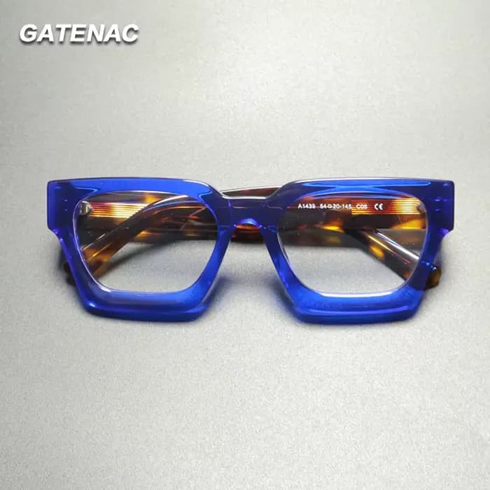 Vintage épaissir acétate lunettes cadre hommes femmes Prescription à la main lunettes cadre rétro ma