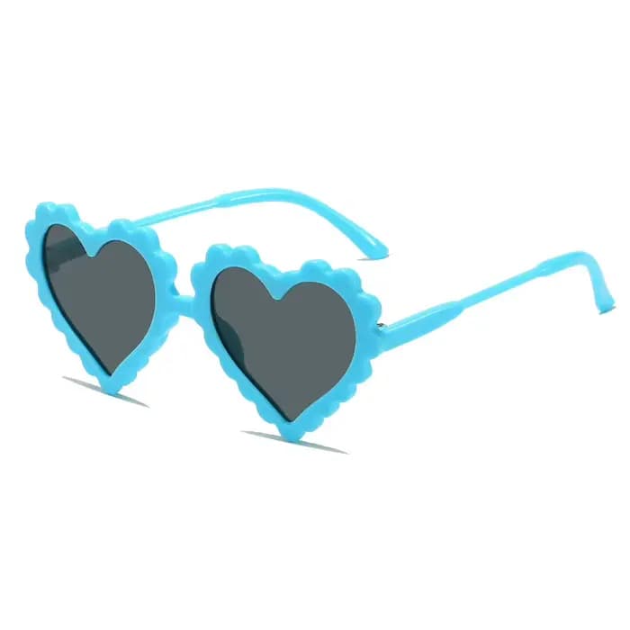 Lunettes de soleil mignonnes en forme de cœur pour bébés, résistantes aux UV, pour garçons et filles