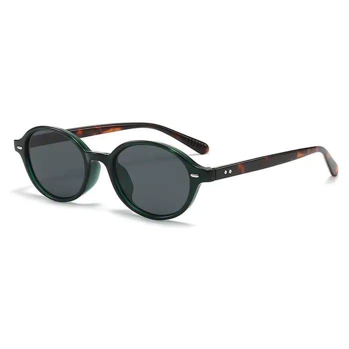 Rétro petites lunettes de soleil ovales femmes hommes Rivets nuances lunettes de mode lunettes de so