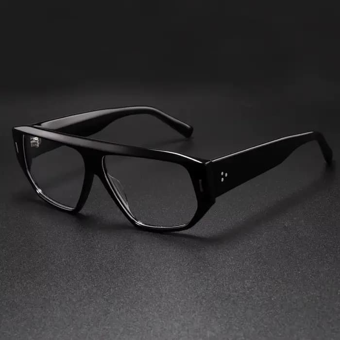 Lunettes de lecture épaisses et surdimensionnées en acétate pour hommes – Montures optiques tendance