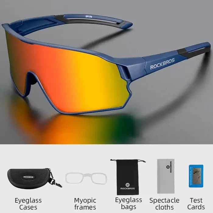 ROCKBROS lunettes de vélo polarisées/photochromiques UV400 Protection solaire lunettes de sport lune