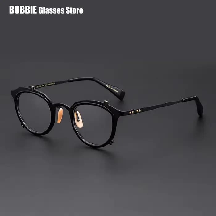 Monture de lunettes en titane de styliste japonais, belles montures complètes pour hommes et femmes,