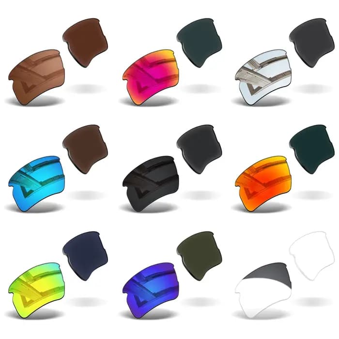 Verres de remplacement polarisés anti-rayures pour lunettes de soleil Oakley Flak 2.0 XXL OO9488 63m