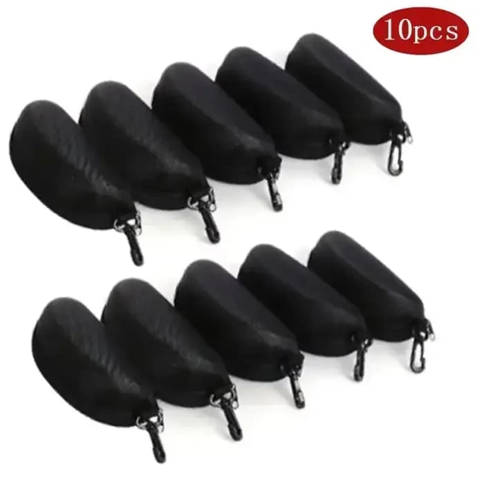 5/10pack Portable fermeture éclair lunettes de soleil boîte de protection lunettes étui boîte Oxford