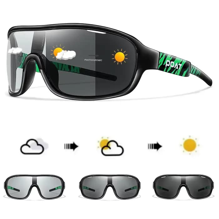 POAT marque cyclisme lunettes photochromiques Sports de plein air cyclisme pêche vélo de route rando