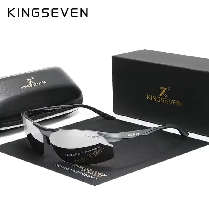 KINGSEVEN UV400 lunettes de soleil polarisées pour hommes cyclisme conduite miroir lentille mâle lun
