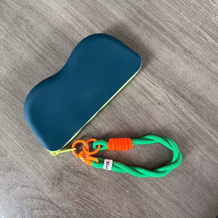 Étui à lunettes à fermeture éclair en silicone, étui de protection pour rangement de lunettes de sol