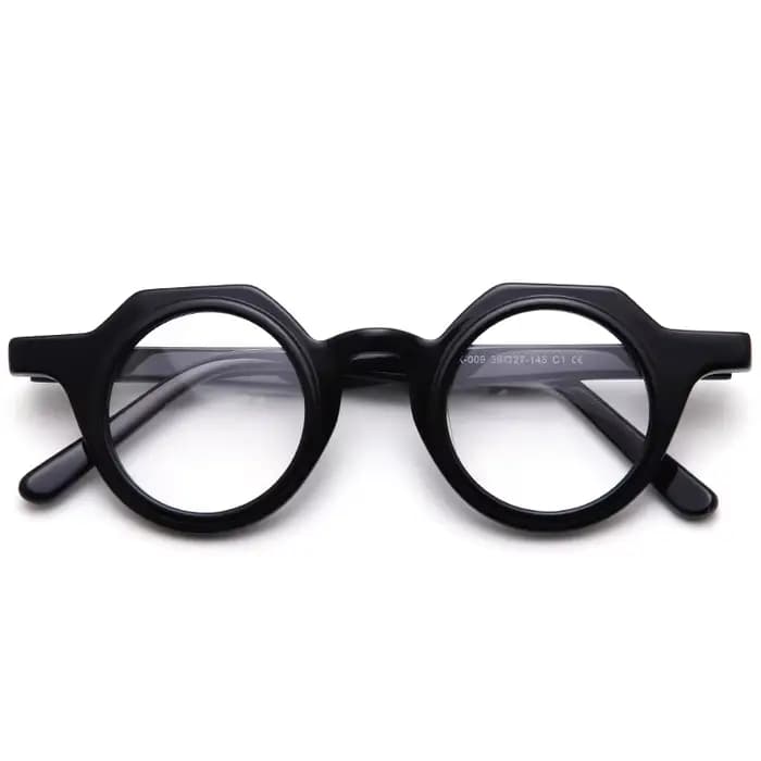 Lunettes rondes en acétate pour hommes et femmes, lunettes rétro pour contrevenants optiques, lunett